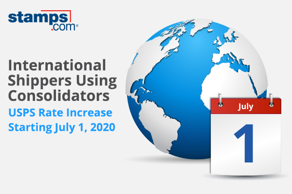 International shippers using consolidators. USPS Rate increase Starting July 1, 2020.