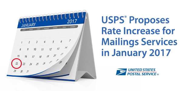 USPS Announces 2017 Postage Rate Increase for Mailing Services