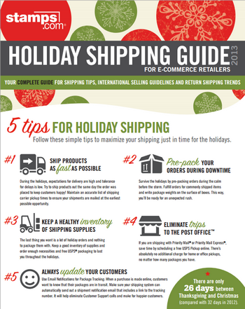 Free! Holiday Shipping Guide for E-commerce Sellers